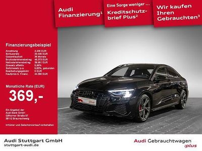 Mythosschwarz metallic Gebraucht 2023 Audi S3 Advanced Limousine | 44.390 € (Teuer)
