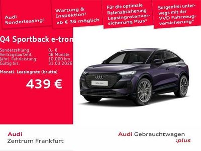 Gebraucht Audi Q4 Sportback e-tron Advanced 210 kW (286 PS) 2025 Violett SUV