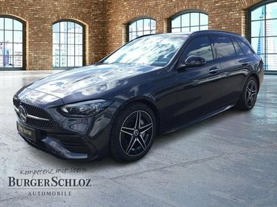 Metalliclack graphitgrau Gebraucht 2023 Mercedes C220 Night Kombi | 43.400 € (Teuer)