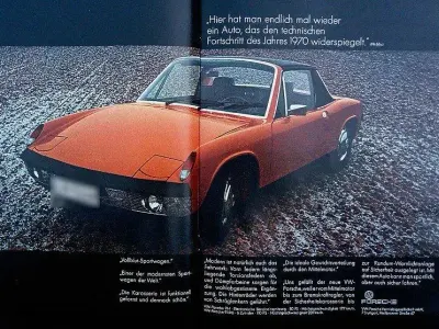 Gebraucht Porsche 914 1971 Rot Cabrio