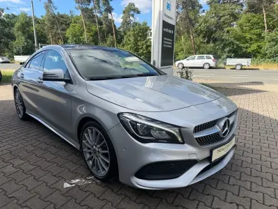 Gebraucht Mercedes CLA220 AMG line 184 PS (135 kW) 2019 Polarsilber  metalliclack Coupé