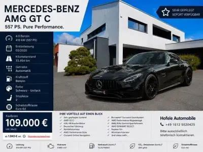 Gebraucht Mercedes AMG GT C AMG 557 PS (409 kW) 2020 Schwarz