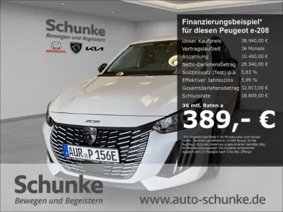 Gebraucht Peugeot e-208 Allure 114 kW (156 PS) 2026 Weiß Kleinwagen