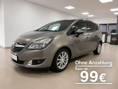 Gebraucht Opel Meriva Edition 110 PS (80 kW) 2015 Muskatgrau/muskat braun(m2) Van / Kleinbus