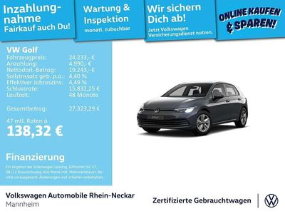 Gebraucht VW Golf VIII Life 150 PS (110 kW) 2024 Delfingrau metallic Limousine