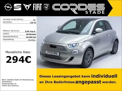Nouvelle Fiat 500e S 86 kW (118 ch) 2025 Argent Berline