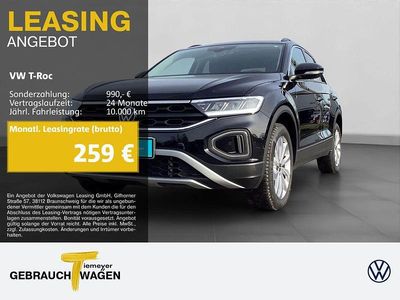 Gebraucht VW T-Roc Life 150 PS (110 kW) 2025 Schwarz SUV