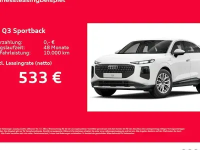 Neu Audi Q3 Sportback Advanced Plus 272 PS (200 kW) 2026 Weiß SUV