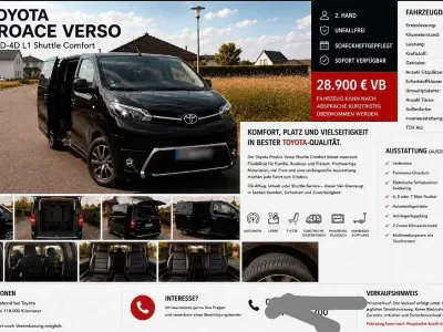 Gebraucht Toyota Proace Verso 2020 Schwarz Kombi
