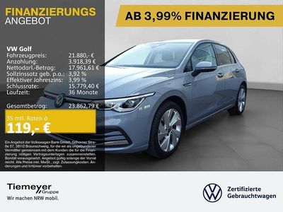 Gebraucht VW Golf VIII Style 131 PS (96 kW) 2024 Grau Limousine