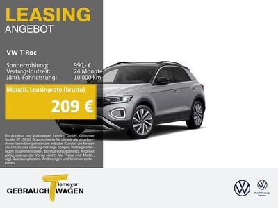 Silber Gebraucht 2025 VW T-Roc Goal SUV | 30.690 € (Guter Preis)