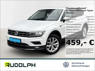 Gebraucht VW Tiguan Allspace Highline 190 PS (139 kW) 2019 Pure white SUV