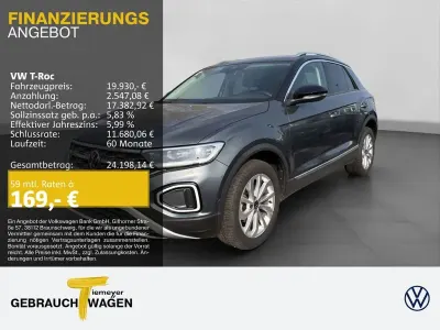 Gebraucht VW T-Roc Style 110 PS (80 kW) 2023 Grau SUV