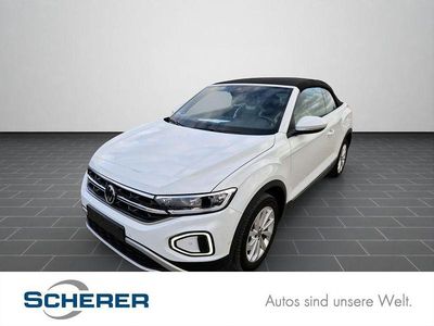 Gebraucht VW T-Roc Cabriolet Style 150 PS (110 kW) 2022 Pure white schwarz Cabrio
