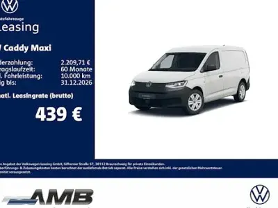 Neu VW Caddy Maxi 122 PS (89 kW) 2026 Weiß Van / Kleinbus