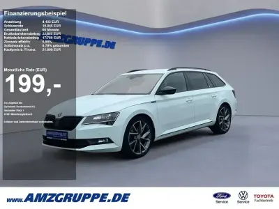 Gebraucht Skoda Superb SportLine 180 PS (132 kW) 2018 Weiss uni Kombi