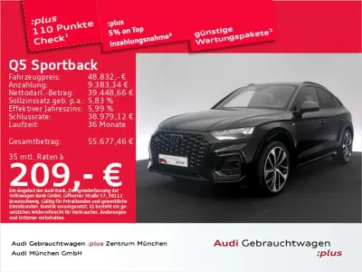 Gebraucht Audi Q5 S-Line 204 PS (150 kW) 2024 Mythosschwarz metallic SUV
