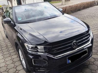 Gebraucht VW T-Roc Cabriolet R-line 150 PS (110 kW) 2021 Schwarz Cabrio