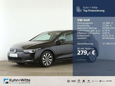 Gebraucht VW Golf VIII Active 150 PS (110 kW) 2022 Deep black perleffekt Limousine