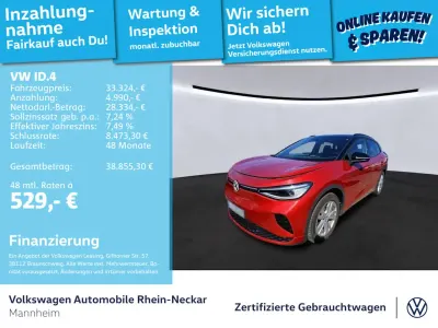 Brugt VW ID.4 GTX 219 kW (299 HK) 2023 Rød SUV