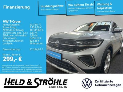 Gebraucht VW T-Cross Life 116 PS (85 kW) 2025 Silber SUV