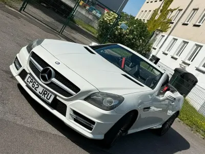 Gebraucht Mercedes SLK250 AMG line 230 PS (169 kW) 2012 Weiß Cabrio
