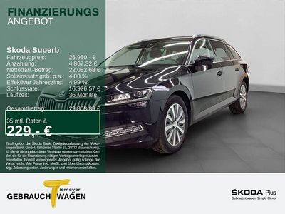 Schwarz Gebraucht 2022 Skoda Superb Style Kombi | 26.950 € (Fairer Preis)