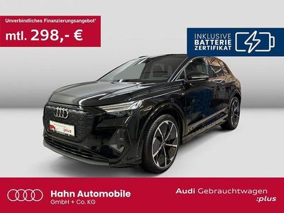 Mythosschwarz metallic Gebraucht 2022 Audi Q4 e-tron S-Line SUV | 41.930 € (Teuer)
