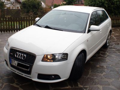 Gebraucht Audi A3 Sportback S-Line 231 PS (169 kW) 2008 Weiß metallic Kleinwagen