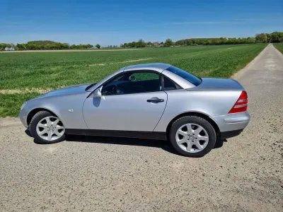 Brugt Mercedes SLK200 136 HK (100 kW) 1998 Sølv Cabriolet