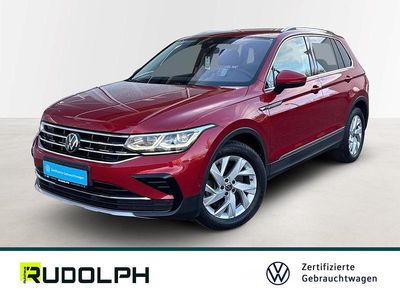 Rot Gebraucht 2021 VW Tiguan Elegance SUV | 34.990 € (Etwas zu teuer)