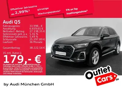 Gebraucht Audi Q5 S-Line 204 PS (150 kW) 2023 Mythosschwarz metallic SUV