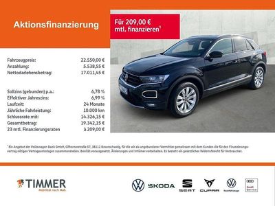 Second-hand VW T-Roc Sportline 150 CP (110 kW) 2021 Negru SUV