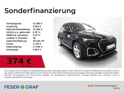Gebraucht Audi Q5 Sportback Design 286 PS (210 kW) 2023 Mythosschwarz metallic SUV