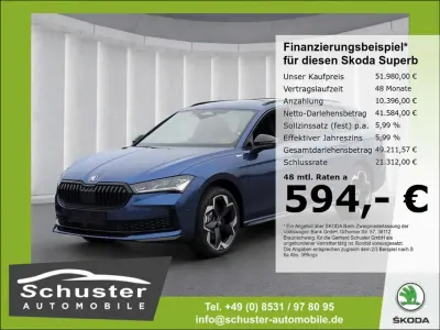 Używany Skoda Superb SportLine 193 KM (141 kW) 2025 Niebieski Kombi