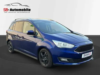 Gebraucht Ford Grand C-Max Titanium 125 PS (91 kW) 2016 Indicblau metallic Van / Kleinbus