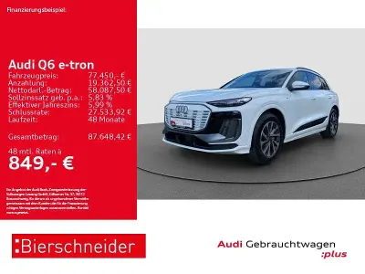Neu Audi Q6 e-tron S-Line 284 kW (387 PS) 2025 Weiß SUV
