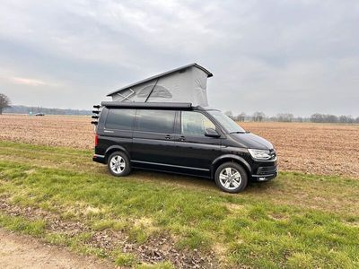 gebraucht VW California T6Beach Schwarz 4Motion, viel Zubehör