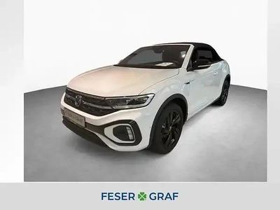 Pure white uni / schwarz Neu 2025 VW T-Roc Cabriolet R-line Cabrio | 39.990 € (Guter Preis)