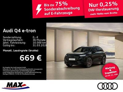 Mythosschwarz metallic Neu 2025 Audi Q4 e-tron S-Line SUV | 59.480 € (Fairer Preis)