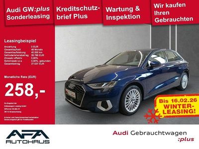 Blau Gebraucht 2024 Audi A3 Advanced Plus Limousine | 26.779 € (Superpreis)