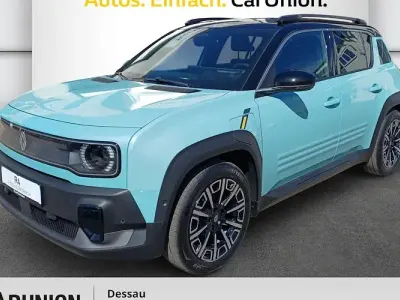 Neu Renault 4 E-Tech Iconic 110 kW (150 PS) 2026 Hautsdefrancegrün, black pearlschwarz metallic SUV