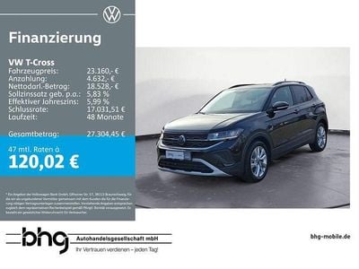 Gebraucht VW T-Cross Life 116 PS (85 kW) 2025 Schwarz SUV