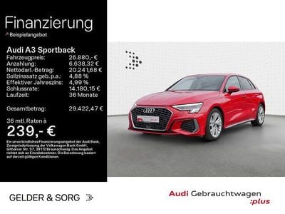 Gebraucht Audi A3 S-Line 150 PS (110 kW) 2022 Tangorot metallic Limousine