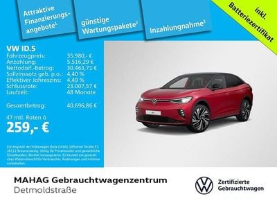 Kings red metallic schwarz Gebraucht 2023 VW ID.5 GTX SUV | 35.980 € (Fairer Preis)