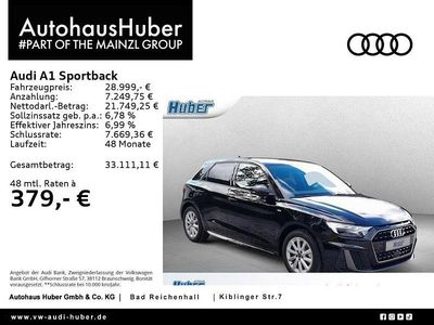 Gebraucht Audi A1 Sportback S-Line 116 PS (85 kW) 2024 Mythosschwarz metallic Kleinwagen