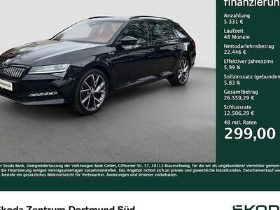 Gebraucht Skoda Superb SportLine 218 PS (160 kW) 2021 Schwarz Kombi