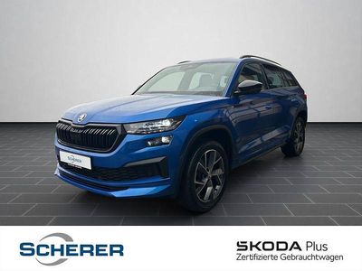 Raceblau metallic (metallic) Gebraucht 2022 Skoda Kodiaq SportLine SUV | 36.590 € (Fairer Preis)