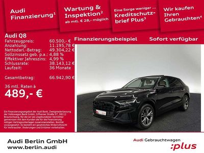 Mythosschwarz metallic Gebraucht 2022 Audi Q8 Ambiente SUV | 60.500 € (Superpreis)