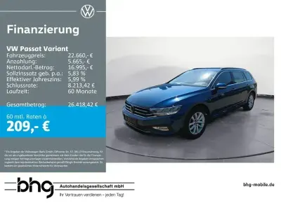 Gebraucht VW Passat Business 150 PS (110 kW) 2023 Blau Kombi